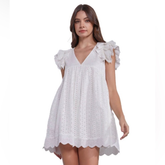 Women's Mustard Seed V-Neck Romper Dress - Picture 4 of 5